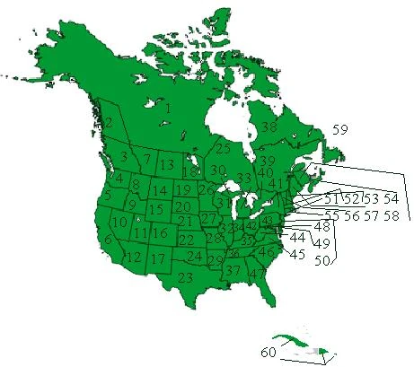 A map of the US in 1914