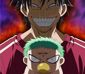 Beelzebub & Oga: Fallido intento de sonreír