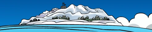 A panoramic view of Club Penguin Island.