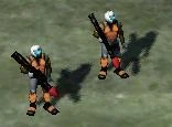 A Missile squad being idle