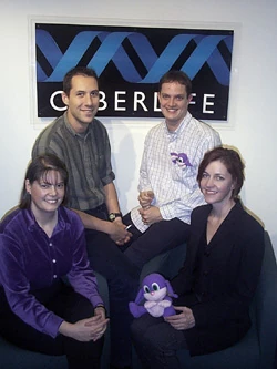 Darren Cantell (top right), Sarah, Nathan, Lisa