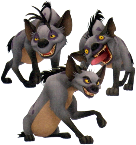 Once defeated, each hyena