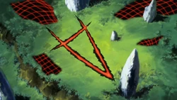 The meteor creates a sign.