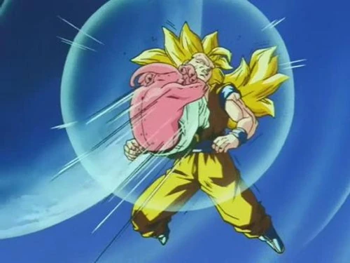 goku ssj3 vs kid buu audio latino