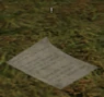 A collection page fluttering in the wind