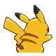 Imagen posterior de Pikachu macho o hembra en Pokémon Diamante y Perla