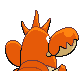 Imagen posterior de Corphish macho o hembra en Pokémon Diamante y Perla