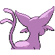 Imagen posterior de Espeon macho o hembra en Pokémon Diamante y Perla
