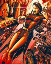 La visión de Duron Qel-Droma de Bastila siendo torturada por Darth Malak.