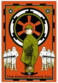 Un poster de reclutamiento imperial.