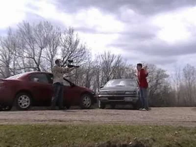 The showdown scene in Walmart Run II