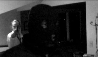 Jeff (Zach Burggraf) confronts the intruder (Tavarris Stewart) in Jordan Kloster's The Intruder (2004)