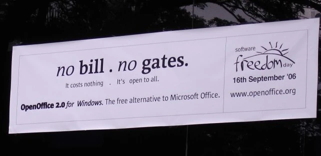 SFD Banner outside of Divyasree Chambers, Bangalore