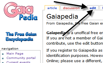 Click edit this page to change an article