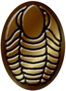 A stylized trilobyte