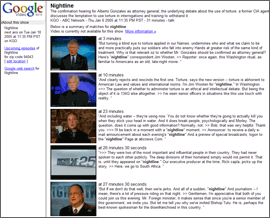 Screenshot of Google Video