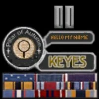 The various ribbons of Keyes.