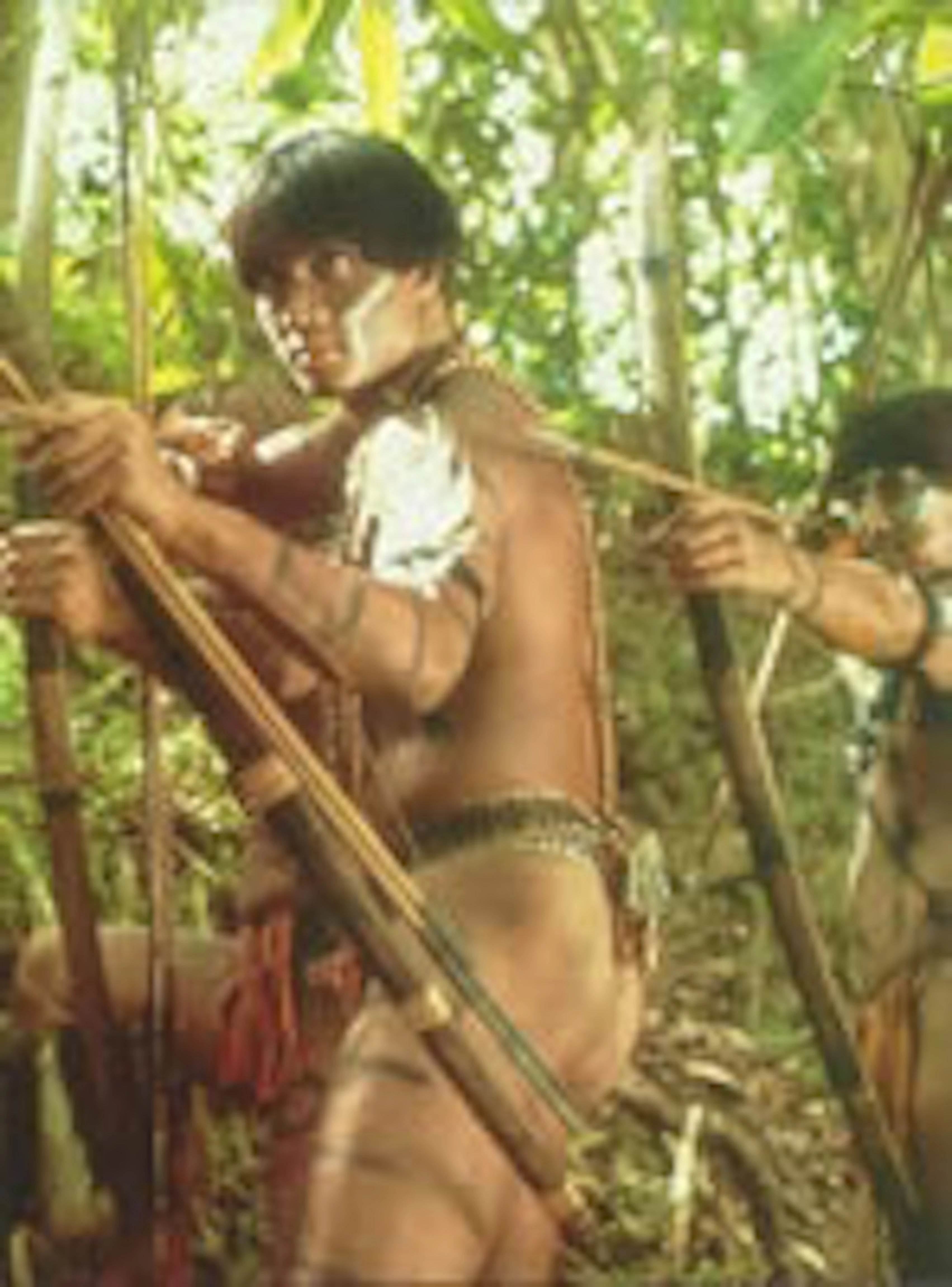 A Hovito with a bow and arrow.