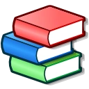 stylized stack of books
