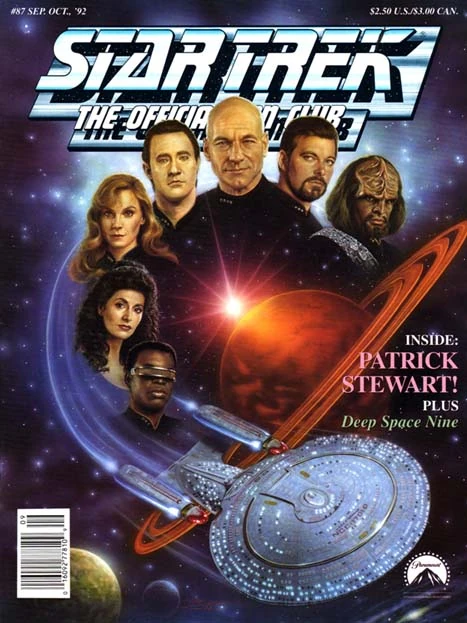 Official Fan Club Magazine issue 87 cover Patrick stewart fan club