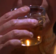 A glass of Acamarian brandy