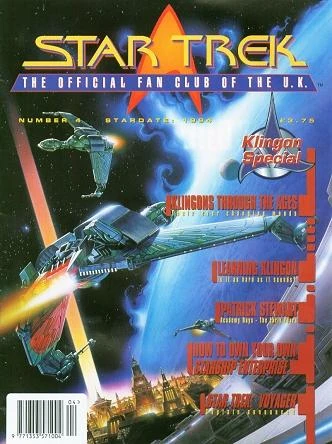UK Fan Club magazine issue 4 cover Patrick stewart fan club