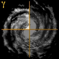 Carte présentant le position du Quadrant Gamma dans la Galaxie