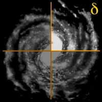 Carte présentant le position du Quadrant Delta dans la Galaxie