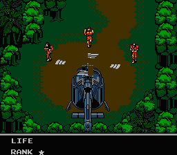Snake, John and Nick at the beginning of the game.