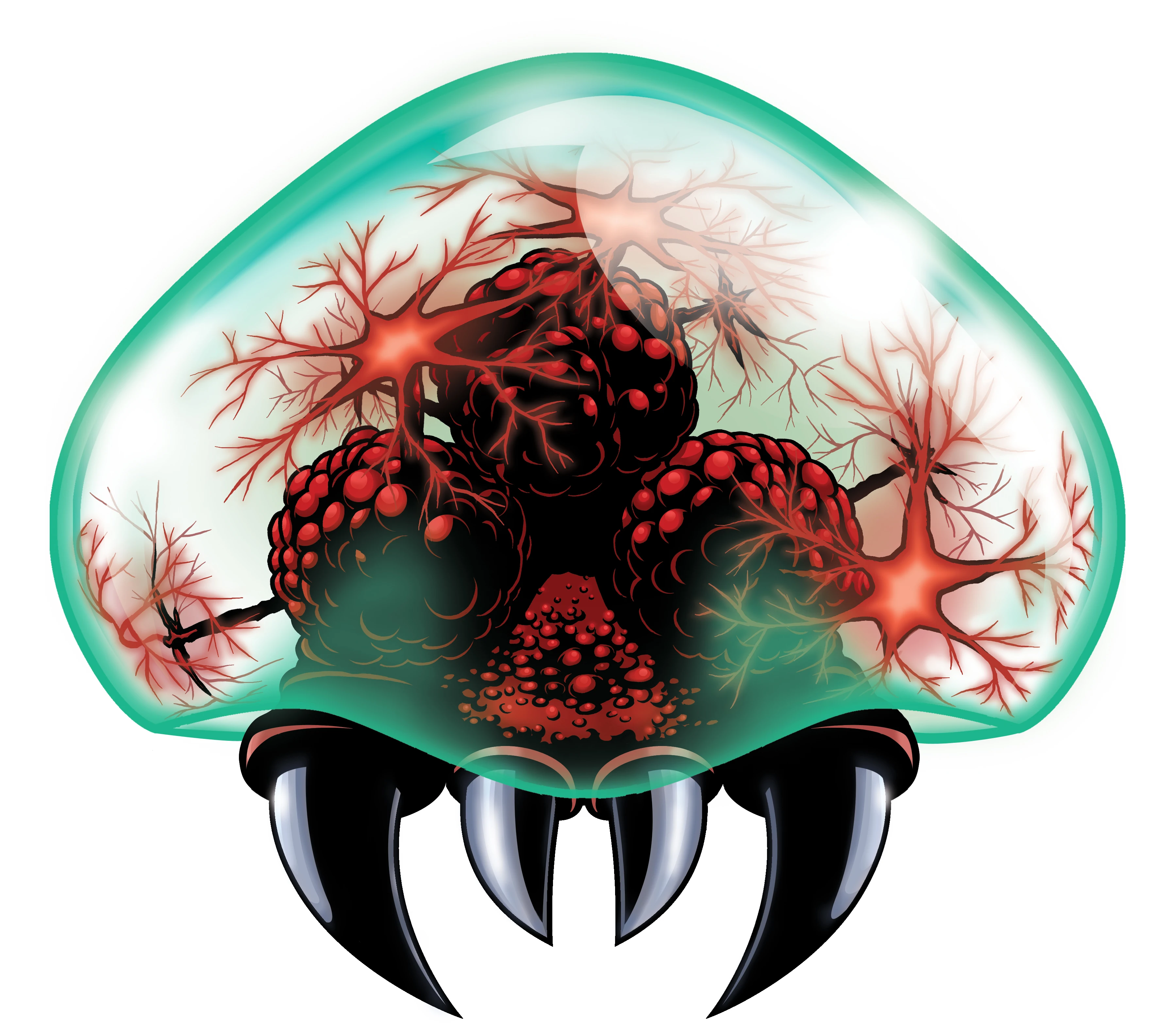 Official artwork of a Metroid