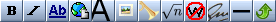 These buttons help you edit