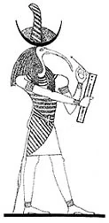 Thoth is often depicted as a man with the head of an ibis.