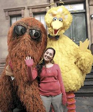 Leela, Snuffy and Big Bird.