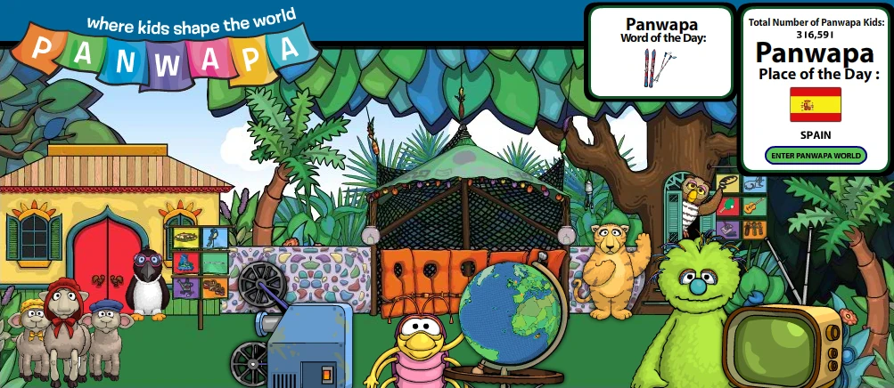 The front page of Panwapa.com.