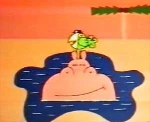 The cartoon characters "Hansson" & "Fia Jansson".