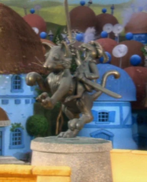 A Munchkin aboard his steed