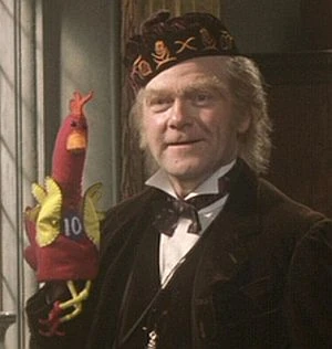 Uncle Albert with Professor Charles Chicken
