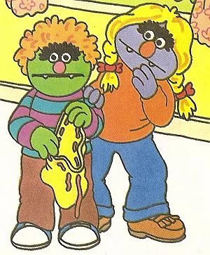 Monya Monster, right, with Malcolm