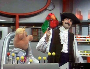 Long John Silverstein boards the Swinetrek.