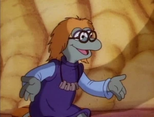 Storyteller Fraggle, plying her trade