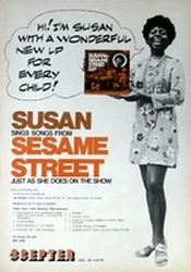 Advertisement for Susan Sings Songs from Sesame Street.