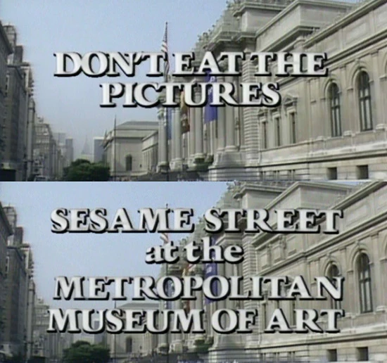 Don't Eat the Pictures title card.