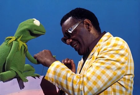 Kermit and Ray Charles.