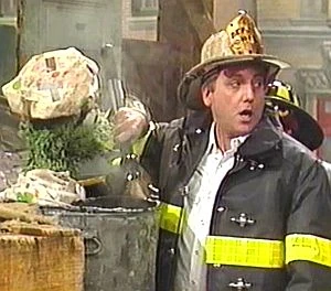 Bob Gunton investigates Oscar's grouch barbecue