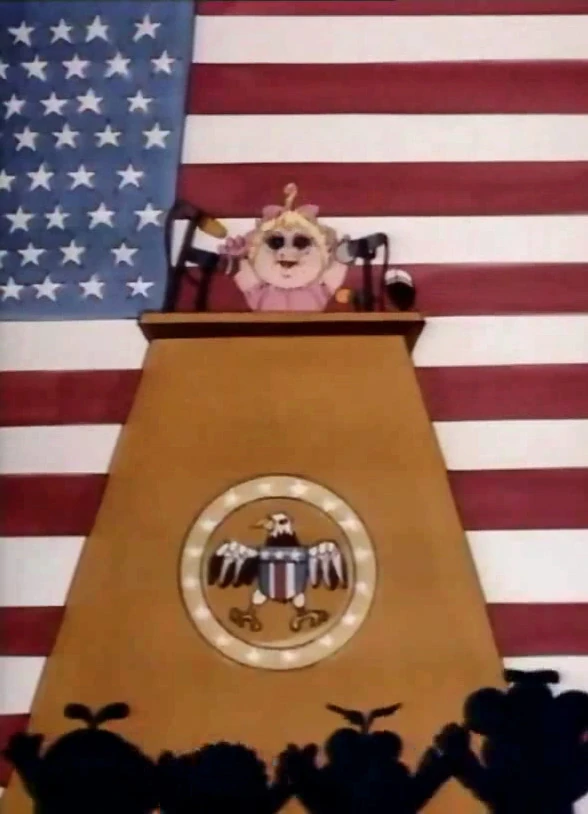 Baby Piggy as Commander in Chief