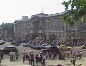 Aerial view of Buckingham Palace
