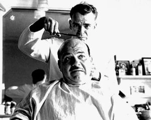 Jon Polito with Billy Bob Thronton in The Man Who Wasn't There