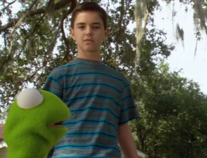 Christian Kebbel with Young Kermit