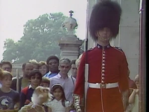 A palace guard and his "pet"