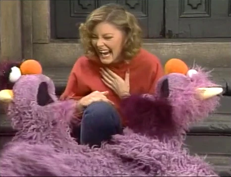 Jane Curtin with the Two Headed Monster
